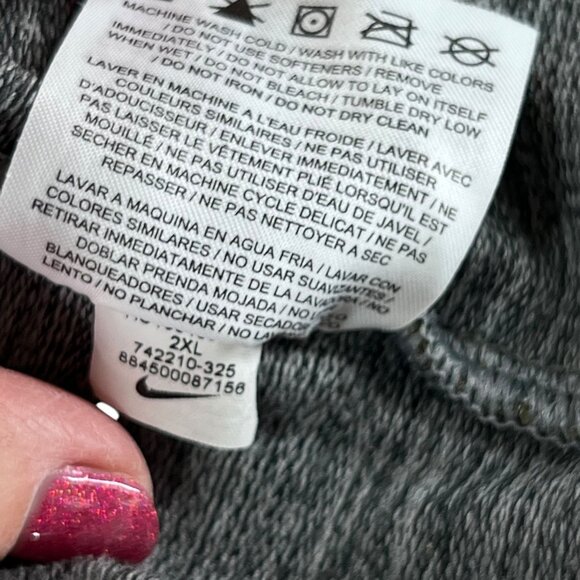 Nike Mens Dri-Fit Full Zip Hoodie Jacket Olive Green Lightweight Pockets XL - Picture 12 of 15